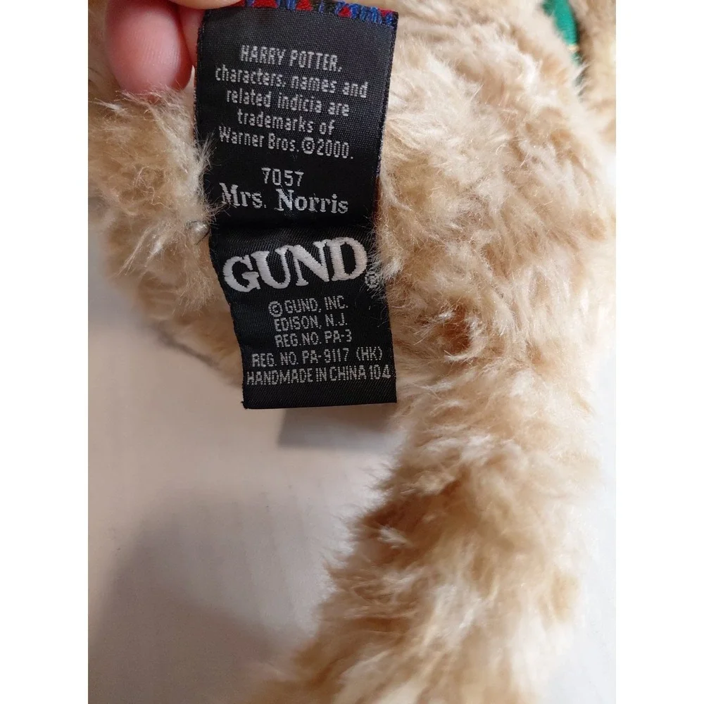 Vintage GUND‎ Harry Potter Mrs. Norris plush cat toy Collectible Rare